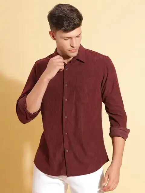 Brown Slim Shirt — view 4