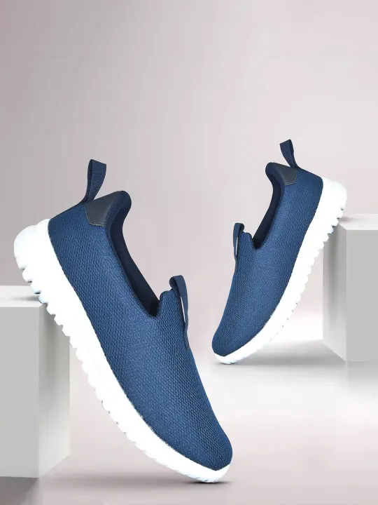 Blue Textured Sneakers — view 1