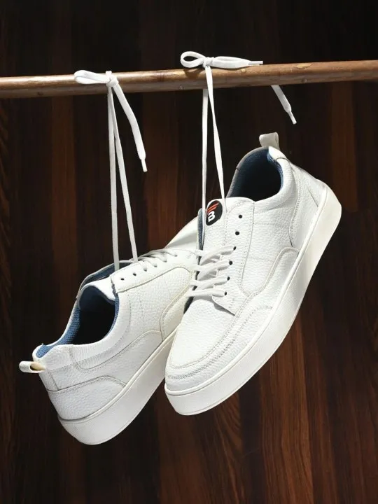 Brown Textured Sneakers — view 1