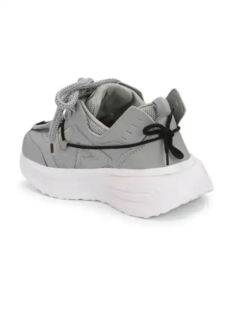 Brown Textured Sneakers — view 3