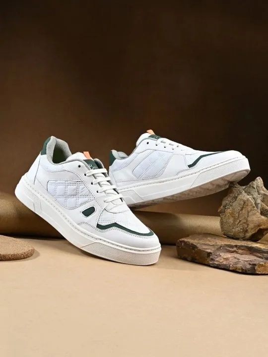 Brown Textured Sneakers — view 1