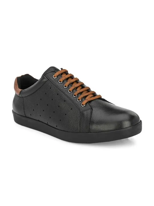 Black Textured Sneakers — view 2