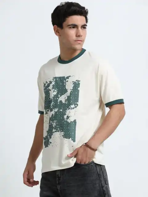 Green Printed Oversized T-Shirt — view 2