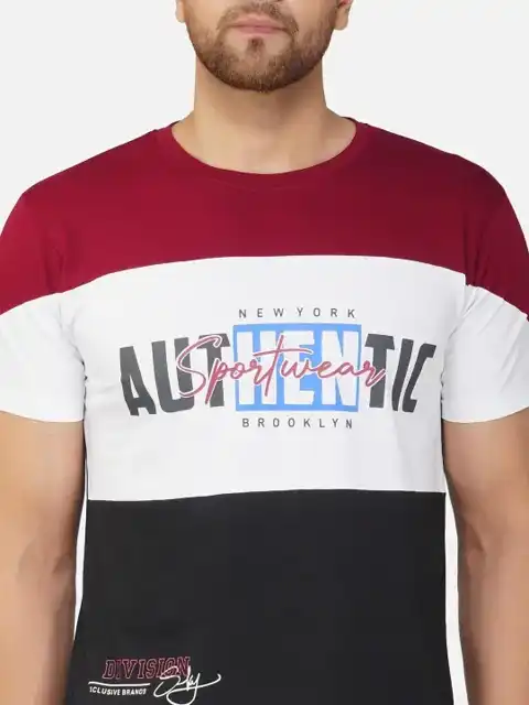 Purple Colourblock T-Shirt — view 2