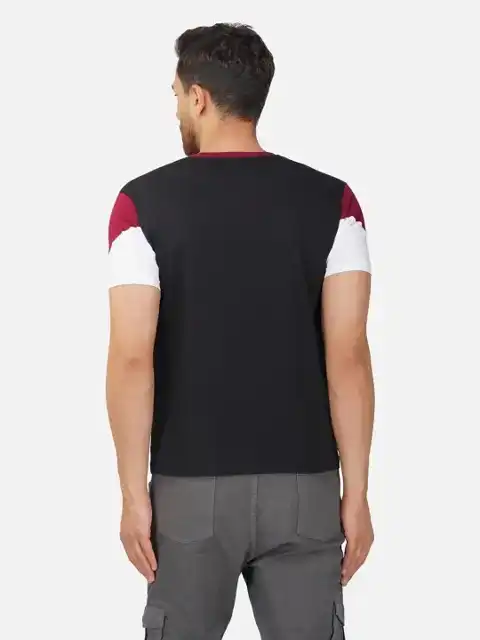 Purple Colourblock T-Shirt — view 4