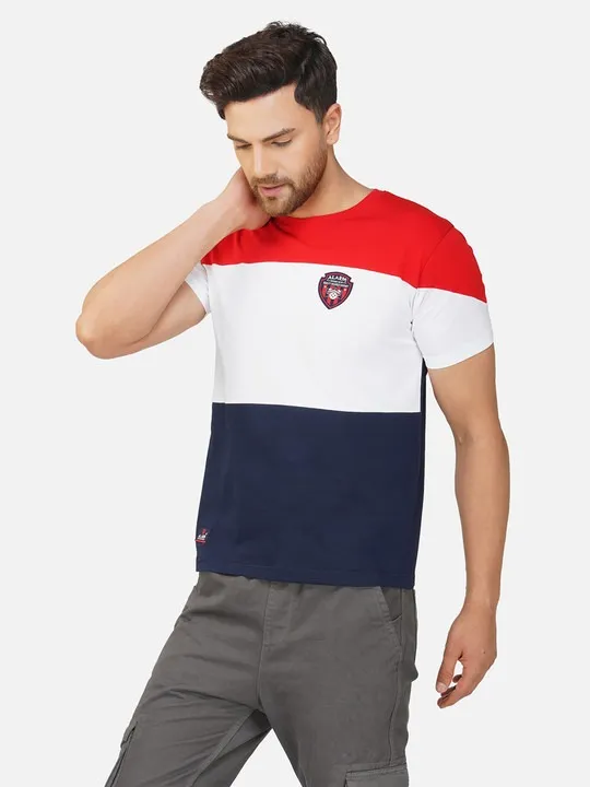 Red Colourblock T-Shirt — view 1