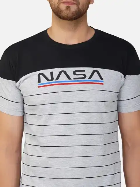 Grey Striped T-Shirt — view 2