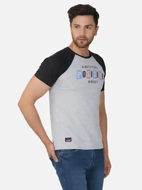 Beige Printed Slim T-Shirt — view 3