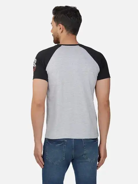 Beige Printed Slim T-Shirt — view 4