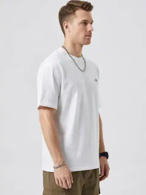 White Printed T-Shirt — view 3
