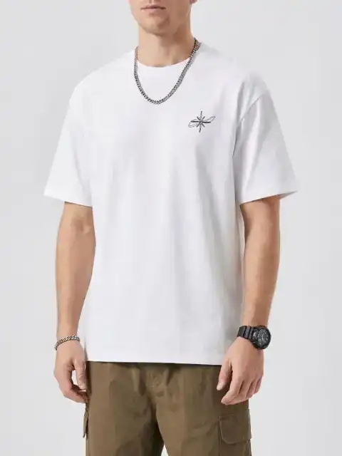 White Printed T-Shirt — view 4