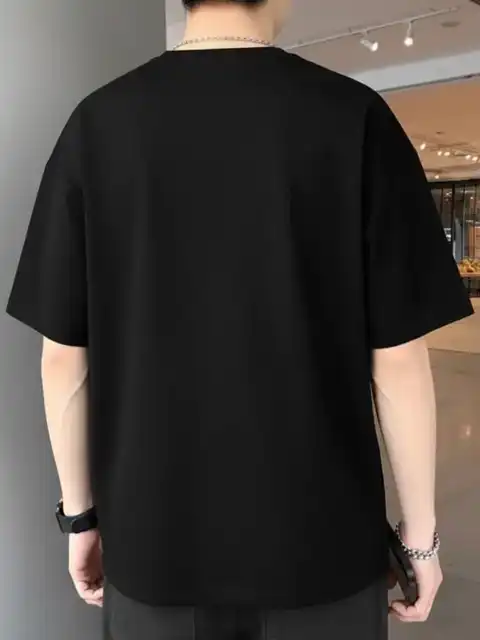 Black Printed T-Shirt — view 2