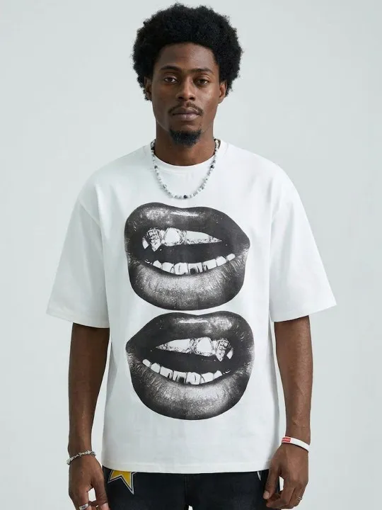 Brown Printed T-Shirt — view 1