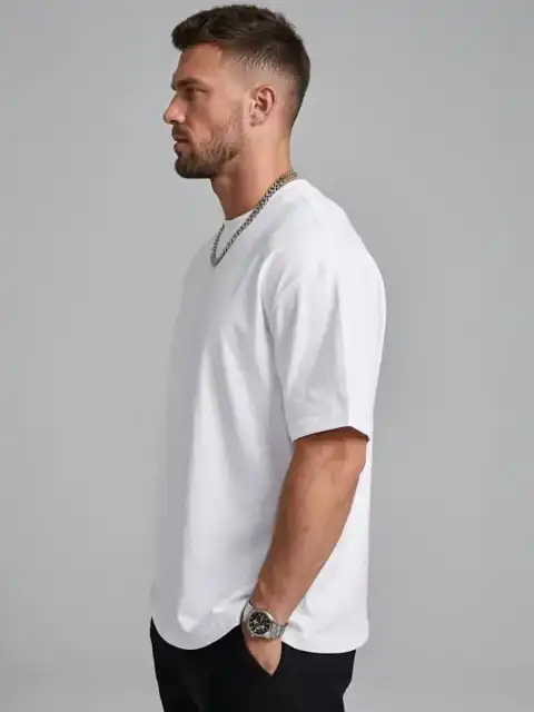 White Relaxed T-Shirt — view 3