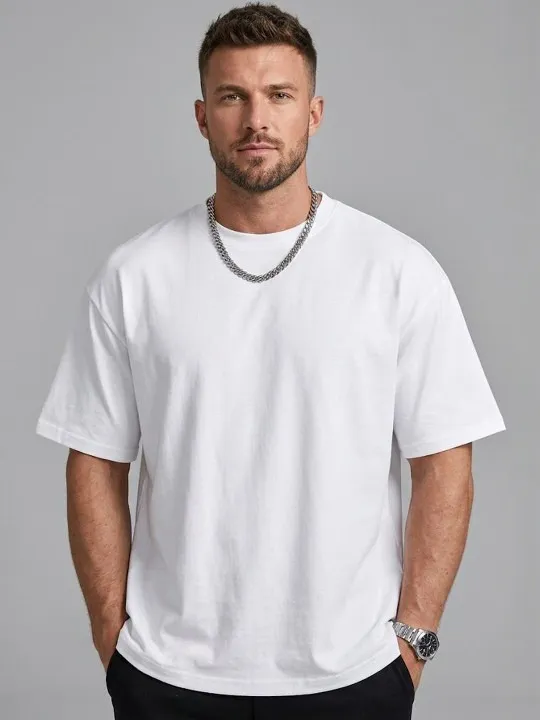 White Relaxed T-Shirt — view 1