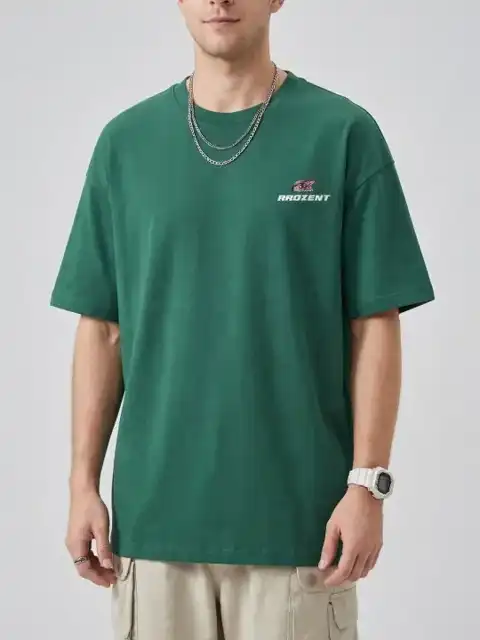 Green Printed T-Shirt — view 4