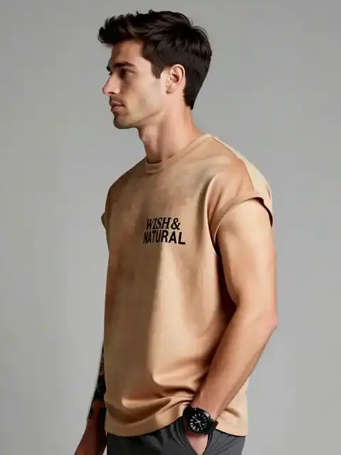 Beige T-Shirt — view 3