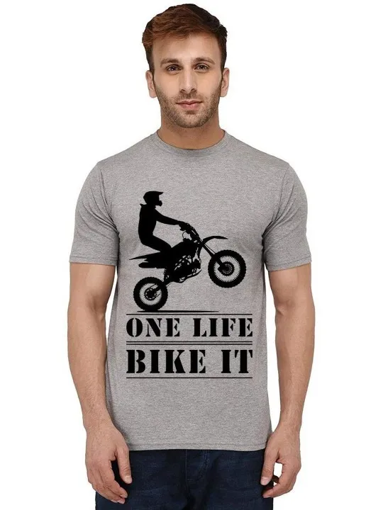 Grey Printed T-Shirt — view 1