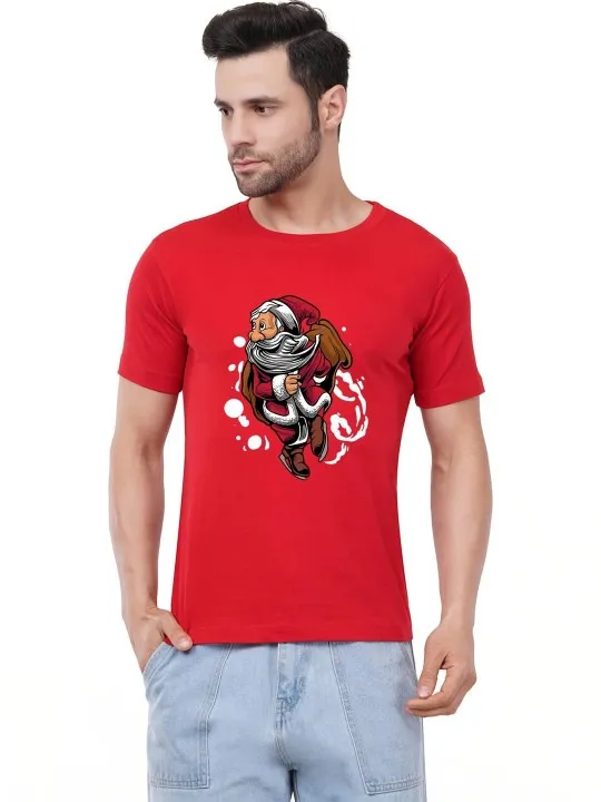 Red Printed T-Shirt — view 1
