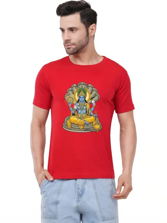 Red Printed T-Shirt — view 1