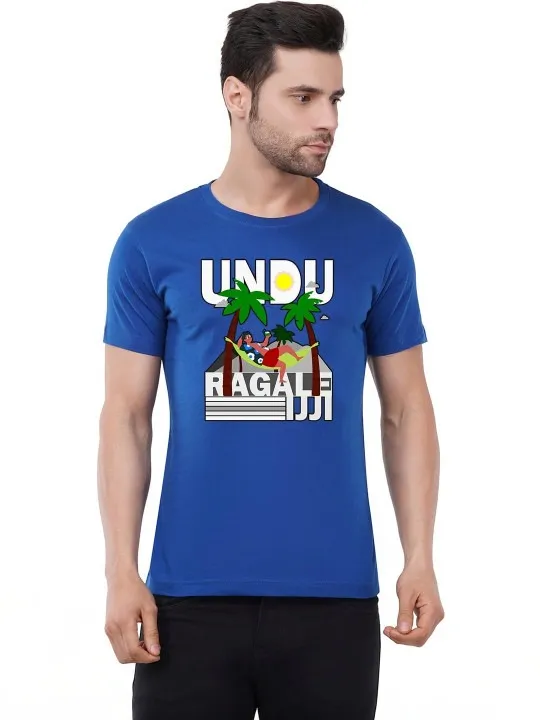 Blue Printed T-Shirt — view 1