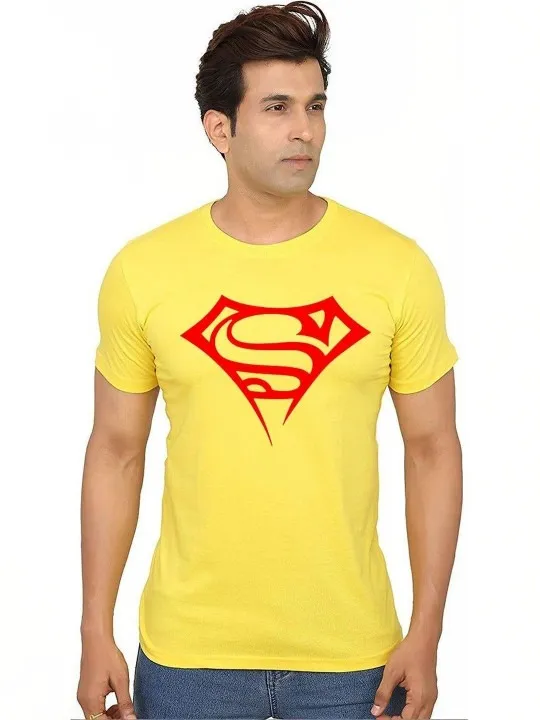 Yellow Printed T-Shirt — view 1