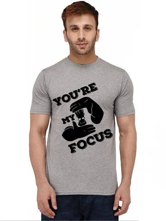 Grey Printed T-Shirt — view 1
