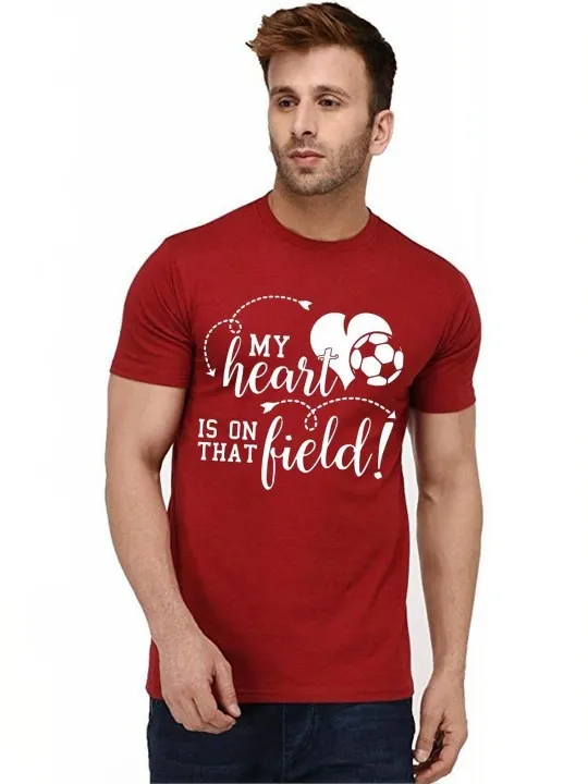 Red Printed T-Shirt — view 1