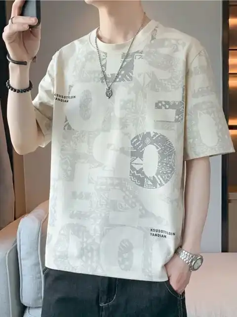 Beige Graphic T-Shirt — view 3
