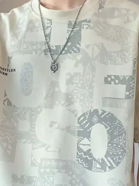 Beige Graphic T-Shirt — view 4
