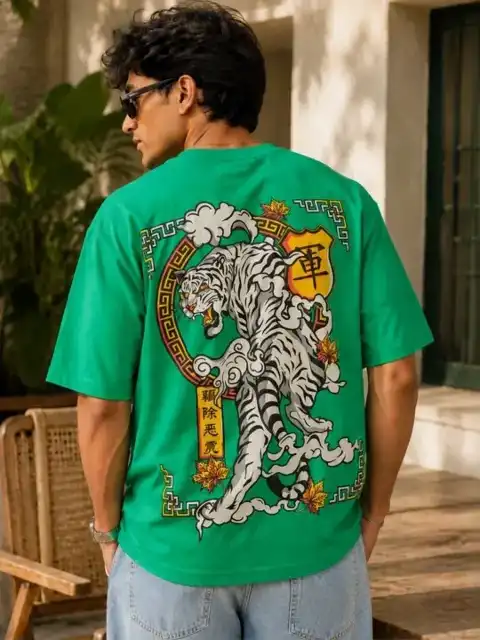 Green Printed T-Shirt — view 2