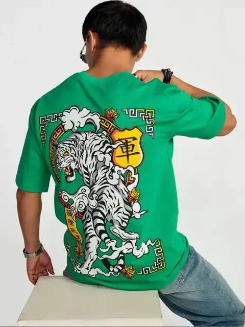 Green Printed T-Shirt — view 4