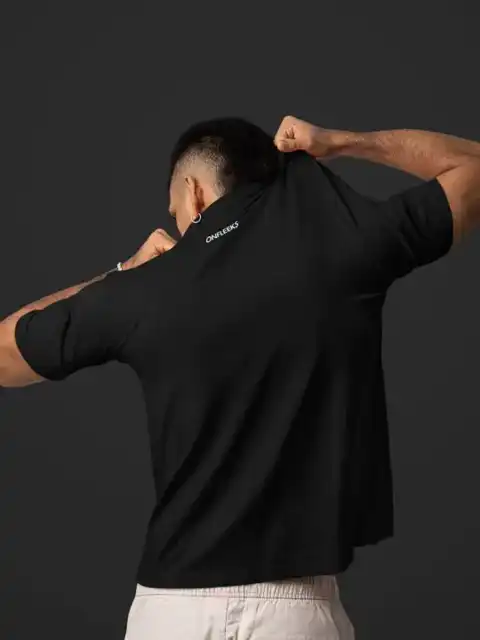 Black Printed T-Shirt — view 4