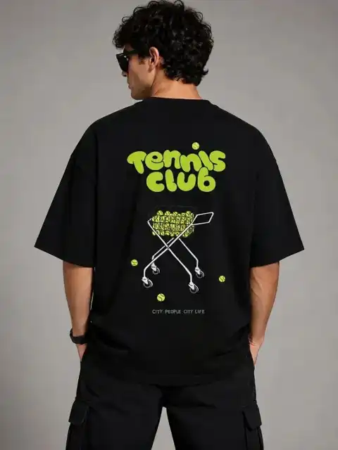 Black Printed T-Shirt — view 2