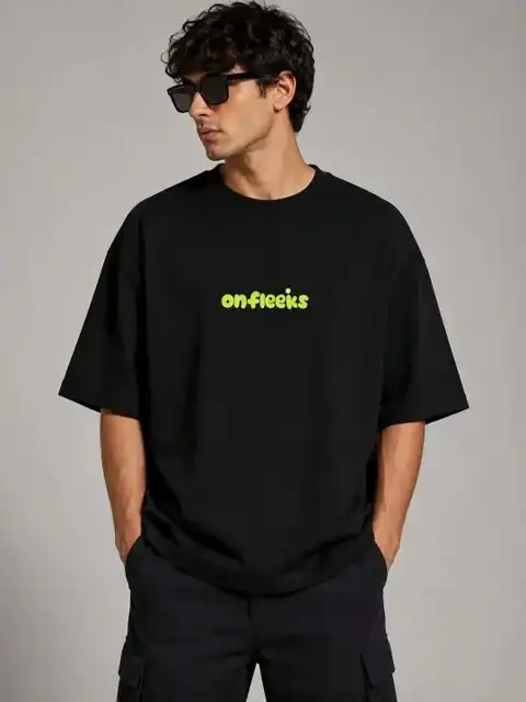 Black Printed T-Shirt — view 4