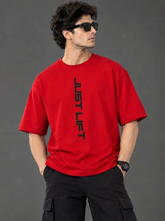 Red Printed T-Shirt — view 1