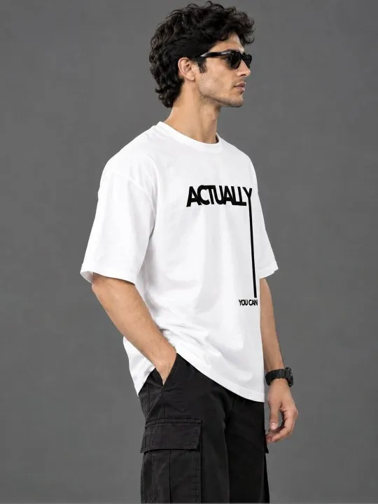 White Printed T-Shirt — view 4