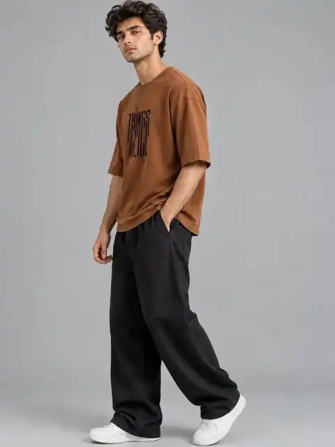 Brown Printed T-Shirt — view 5