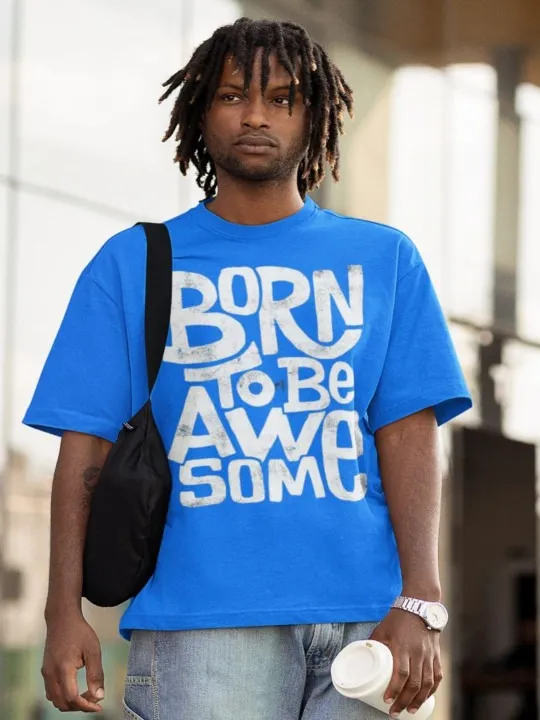 Blue Printed T-Shirt — view 1