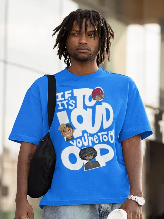 Blue Printed T-Shirt — view 1