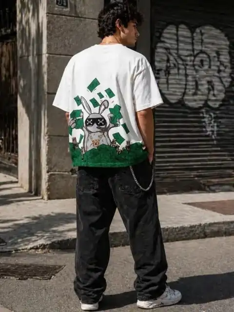 Green Printed T-Shirt — view 2