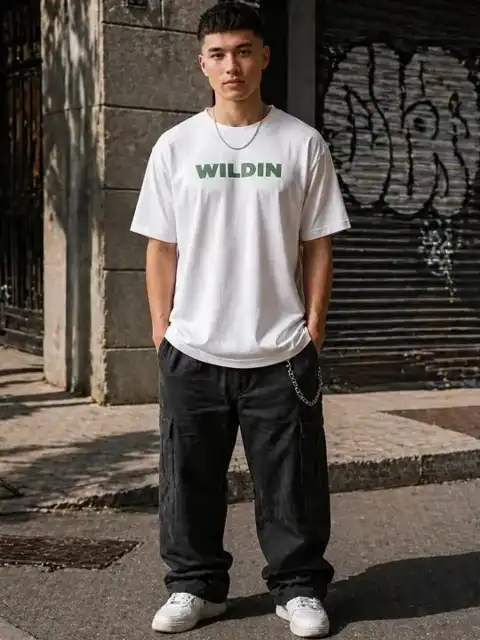 Green Printed T-Shirt — view 3