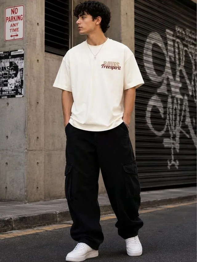 Brown Printed T-Shirt — view 4