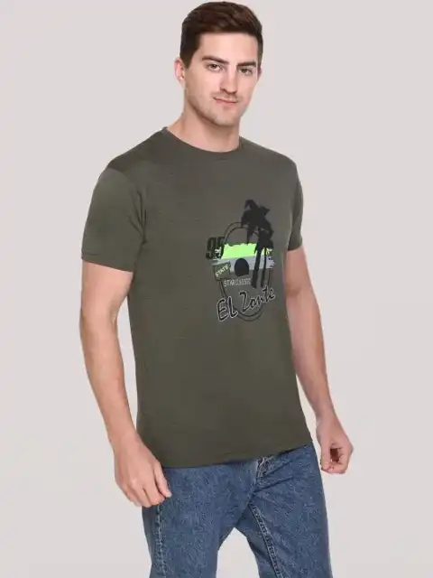 Beige Printed T-Shirt — view 3