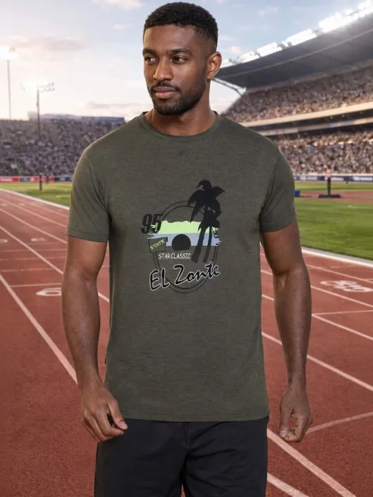 Beige Printed T-Shirt — view 1