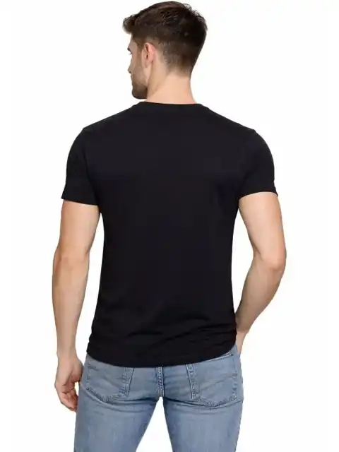 Black Printed T-Shirt — view 2