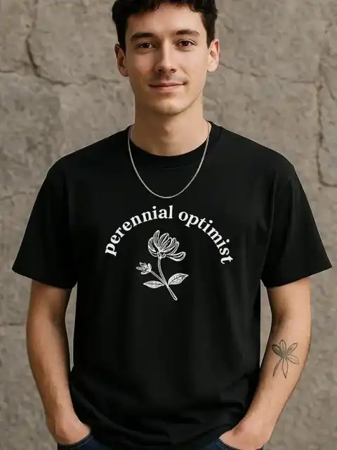 Black Printed T-Shirt — view 3