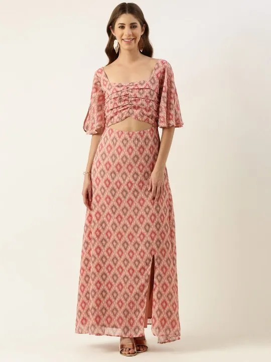 Orange Maxi Dress — view 1