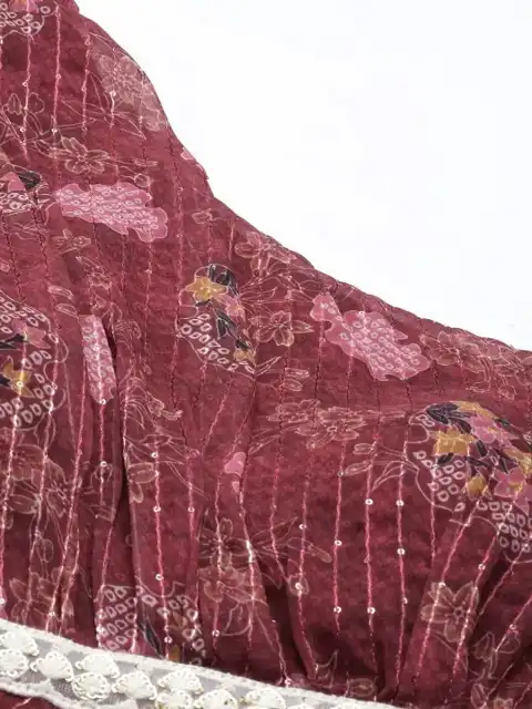 Brown Floral Maxi Dress — view 2