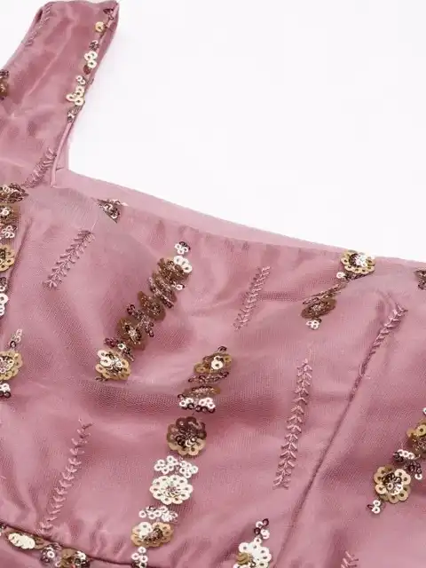 Purple Embroidered Maxi Dress — view 2